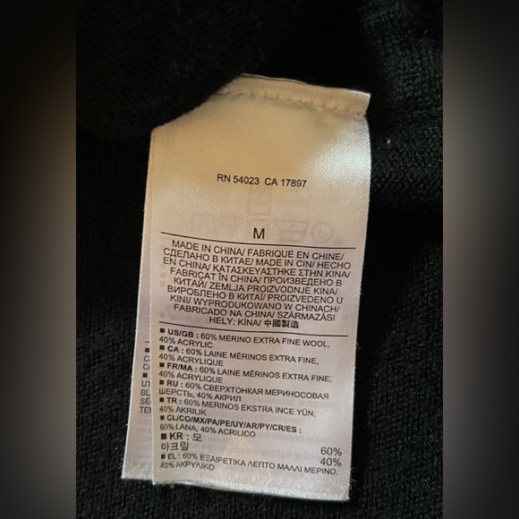 Banana Republic Black Thin Knit Sweater Dress Size M - Picture 8 of 13